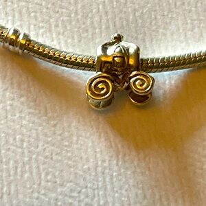 Authentic Chamilia Disney Cinderella’s pumpkin carriage charm